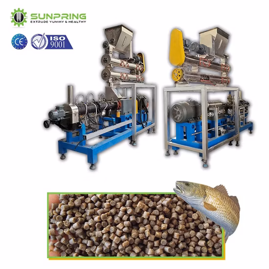 Chaîne de fabrication flottante d'aliments pour poissons d'équipement d'extrudeuse de nourriture pour poissons