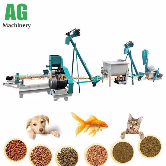 Machine à granulés d'alimentation polyvalente, Machine de nourriture pour chat, chien, Extrudeuse flottante d'aliments pour poissons, Machine d'alimentation pour poissons