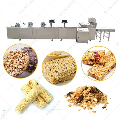 Barre de grain de casse-croûte de noix de fruit faisant la chaîne de production de barre de céréale de protéine de chocolat de machine