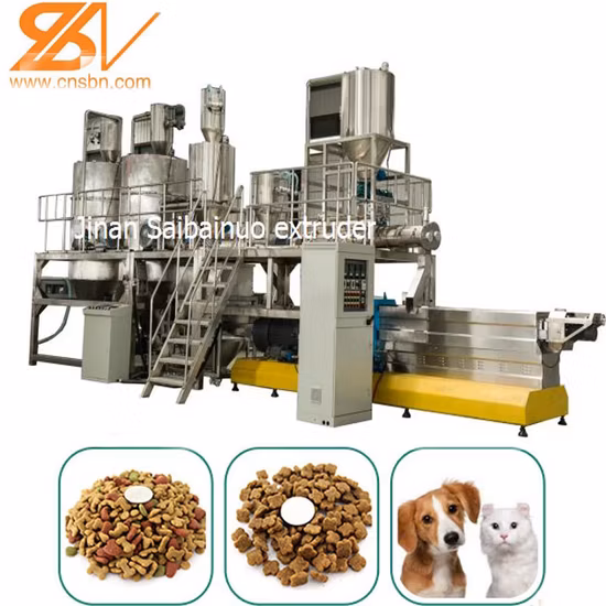 2020 Ventes chaudes 100kg-6t/H Automatique Chien Chat Poissons Crevettes Oiseaux Snack Alimentaire Extrudeuse Usine Ligne De Production Équipement Machine Machine D'alimentation Du Poisson